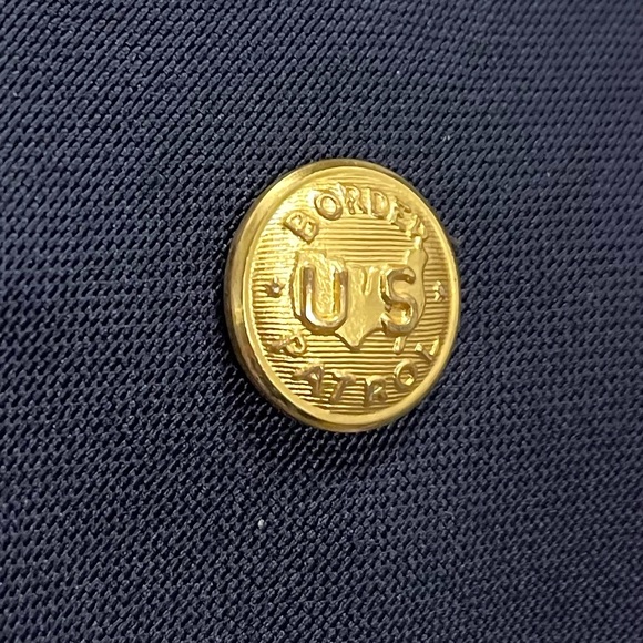 Vintage 70s US Border Patrol Tie & Tack Pin Original 14k Gold Plate Waterbury Co - Picture 4 of 8